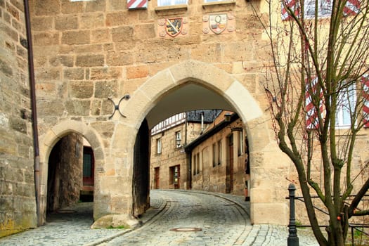 The Bamberg Gate in Kronach,Bavaria,Germany