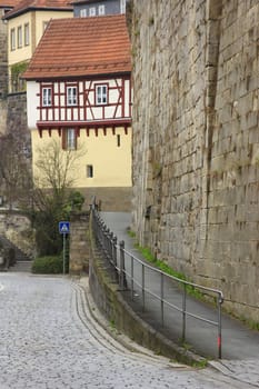 Half-timbered house in Kronach,Bavaria,Germany