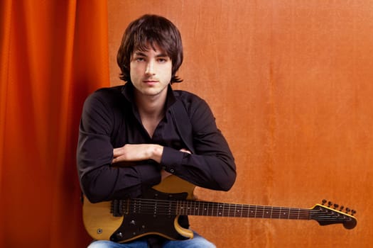 british indie pop rock look young musician guitar player man