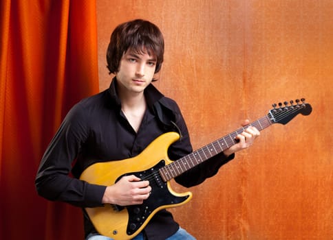 british indie pop rock look young musician guitar player man