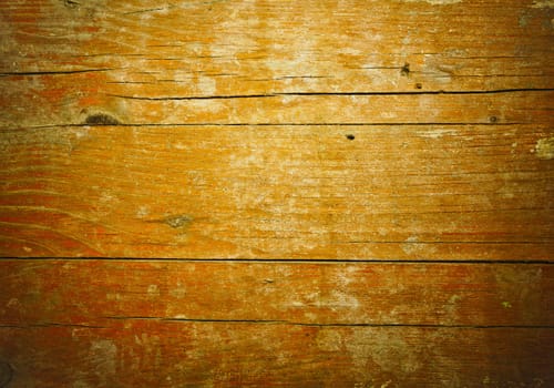 Grunge wooden texture background of weathered cracked planks with peeling varnish