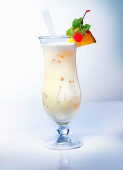 Pina Colada drink with a pineapple slice an a cocktail cherry. Many other cocktails in my portofolio.