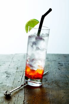 Cocktail drink with Vodka and grenadine, For your Food and Drink concepts look at my portofolio.