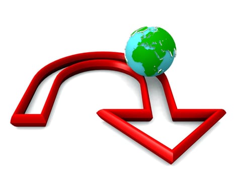 earth and arrow