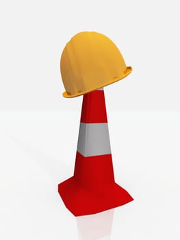 the helmet and the cone