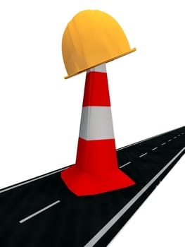 the helmet and the cone