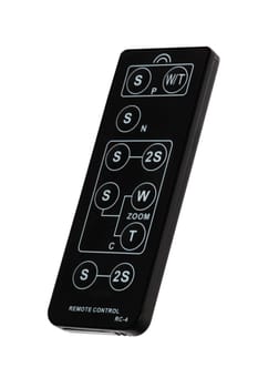 remote control for video cameras and still cameras cut off and isolated.