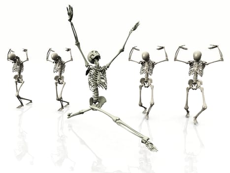 skeleton dancing