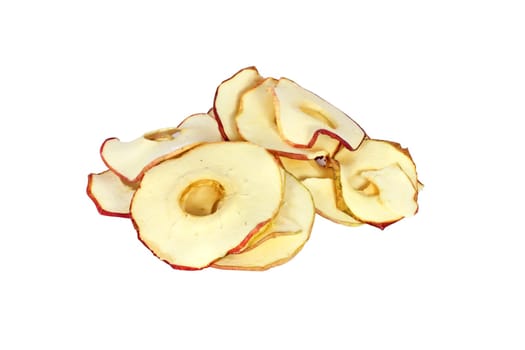 Apple crisp isolated on white