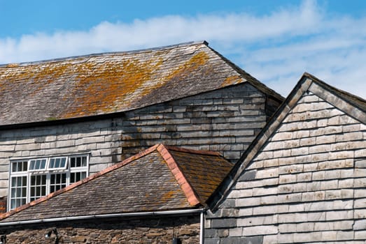 roofs in Padstow in Cornwall