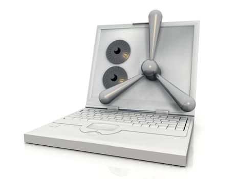 concept of computer security as a bank