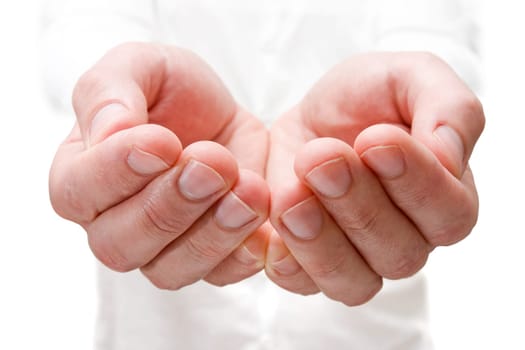 The open hands of man. Your objects here.