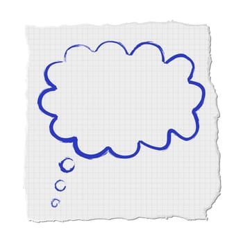 Cloud on sticky note