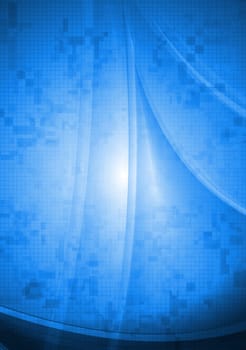 Blue technical background. Vector illustration eps 10