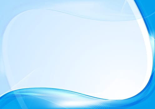 Blue wavy design. Eps 10 vector