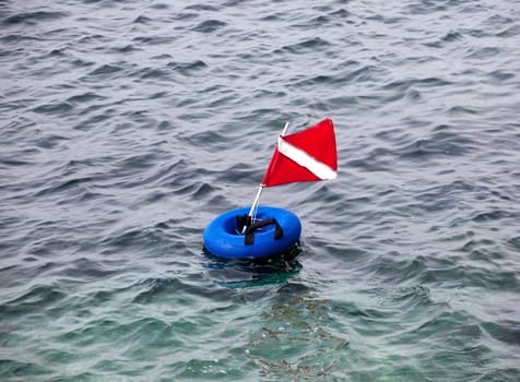 A buoy on the sea