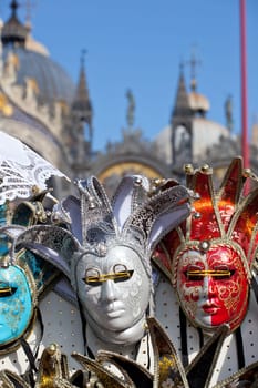 Masks in the Venice carnival