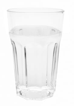 Glass of Water Isolated on White Background - With Clipping Path