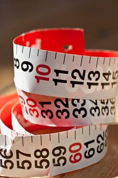 Close up of a paper Ruler