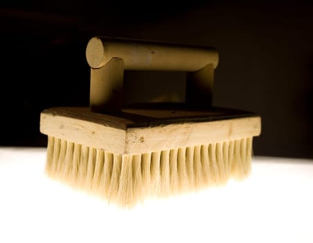 Photo of a vintage wooden brush