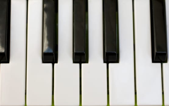 Detail of a Piano keyboard