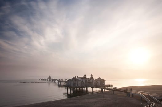 Pier at sunrise