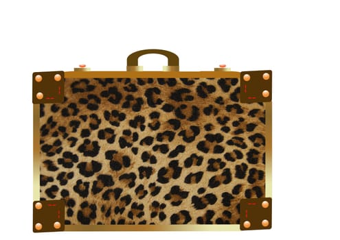 Illustration of an old suitcase