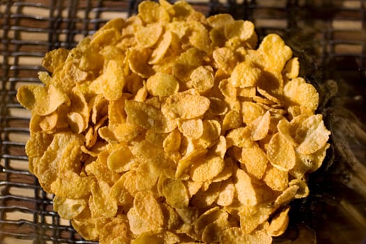 Close up of delicious Cornflakes
