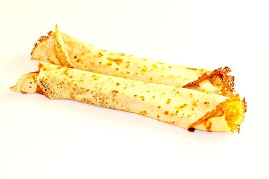 Palacinke, crepes isolated on white