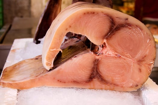 Swordfish at the fish market