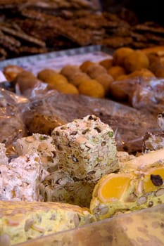 Pistachio nougat and other food
