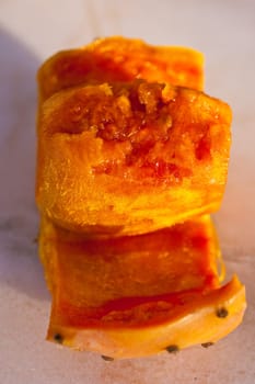 Fresh sicilian peeled prickly pear