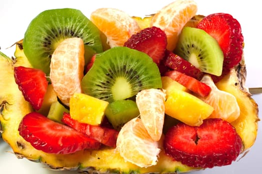 Close up of various fruits
