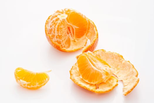 Tangerine isolated on white background