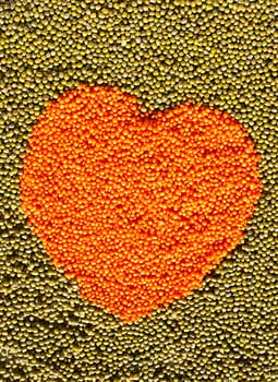 Photo of Heart of lentils and beans