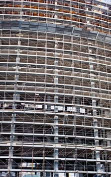 Scaffolding Covering a Building under construction