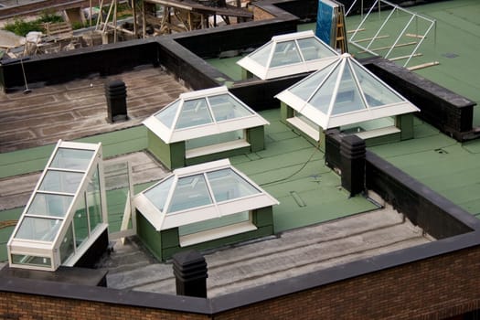 Roofing waterproofing in new building
