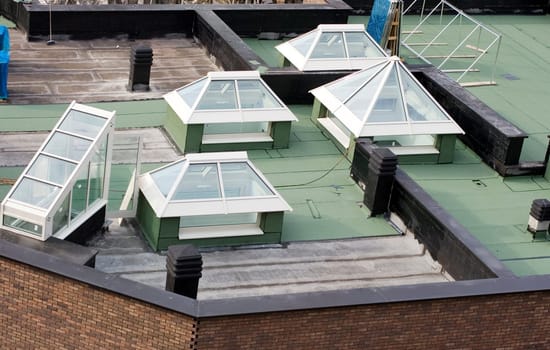 Roofing waterproofing in new building