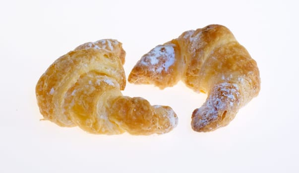 Croissants isolated on white background