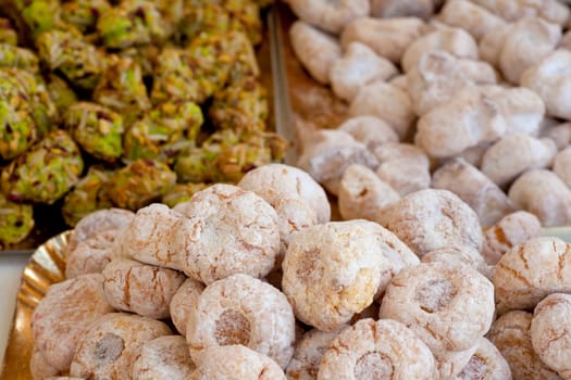 Delicious Sicilian Paste di mandorle on tray