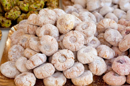 Delicious Sicilian Paste di mandorle on tray