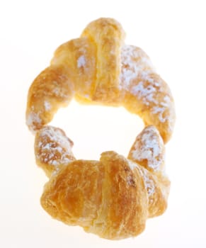 Croissants isolated on white background