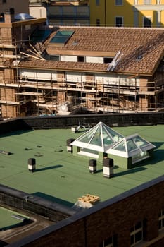 Roofing waterproofing in new building