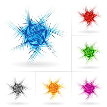 Set #9 of beautiful stars icons for your design.