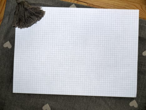 Blank Sheet Paper Fabric