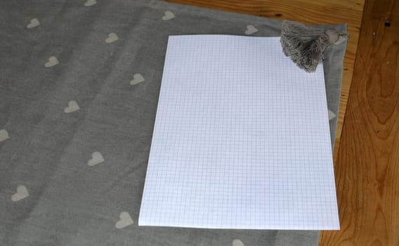 Blank Sheet Paper Fabric