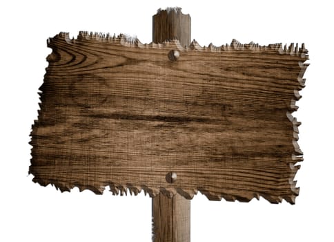 old wood sign brown