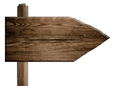 old wood sign brown