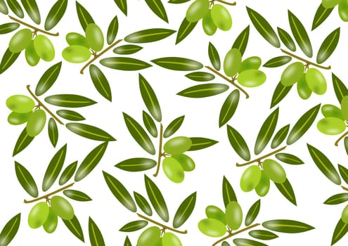 group of green olives