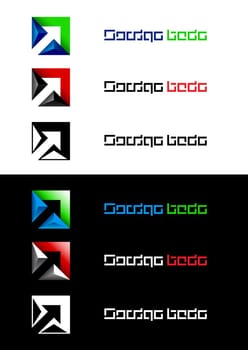 The symbol of the arrows. Vector illustration for design